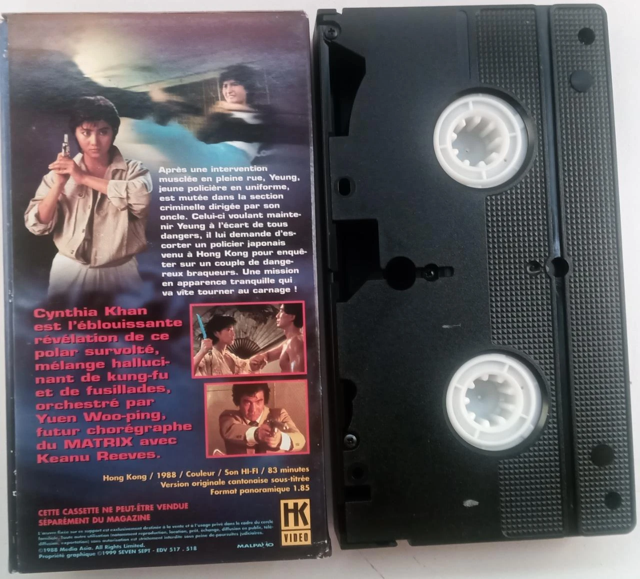 VHS The Sense of Duty 3 – Cynthia Khan – vintage video cassette – photo 3